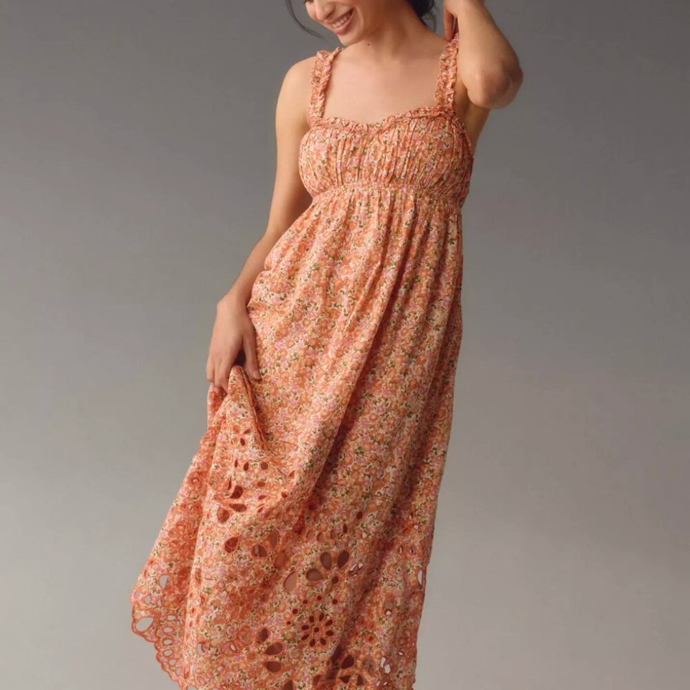 Sweetheart Babydoll Maxi Dress - Gently Used